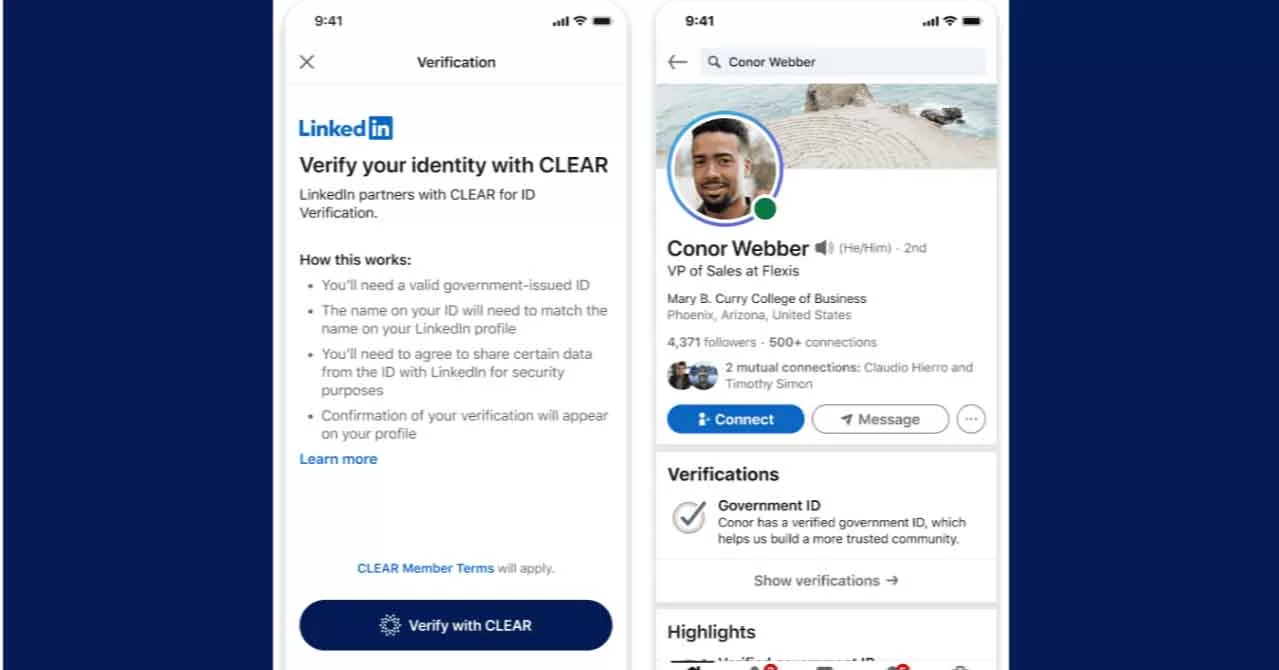 LinkedIn adds free profile verification for identity and employment