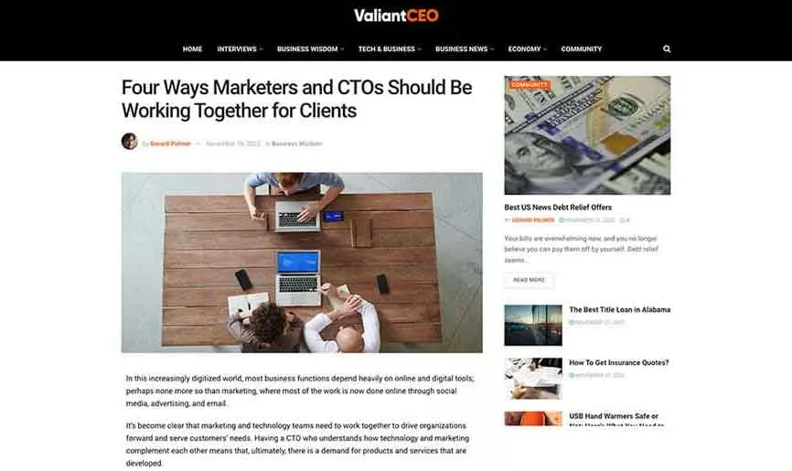 Four Ways Marketers and CTOs Should Be Working Together for Clients