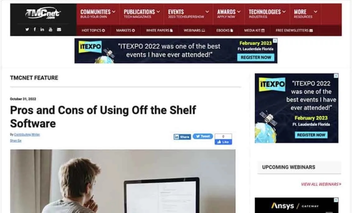 Pros and Cons of Using Off-the-Shelf Software