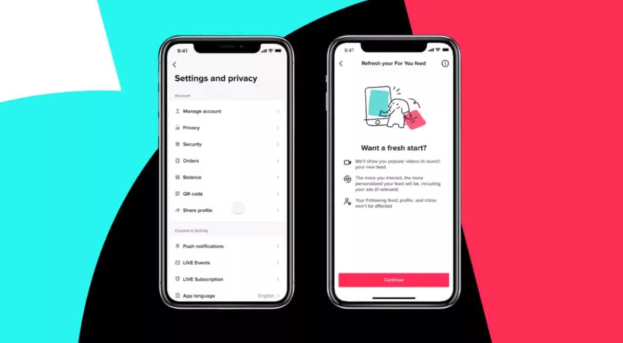 TikTok users can now reset their 'For You' feed with the tap of a button